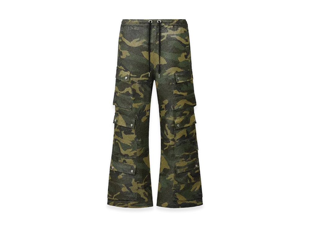 BREATH Glitter Triple Cargo Pants "Camo"