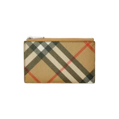 Burberry Printed Canvas Check Card Holder "Printed"