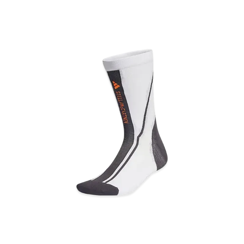 adidas by Stella McCartney Crew Socks "White/Utility Black/Signal Orange Mel"