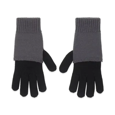 MM6 Maison Margiela Women's Gloves "Black/Gray"