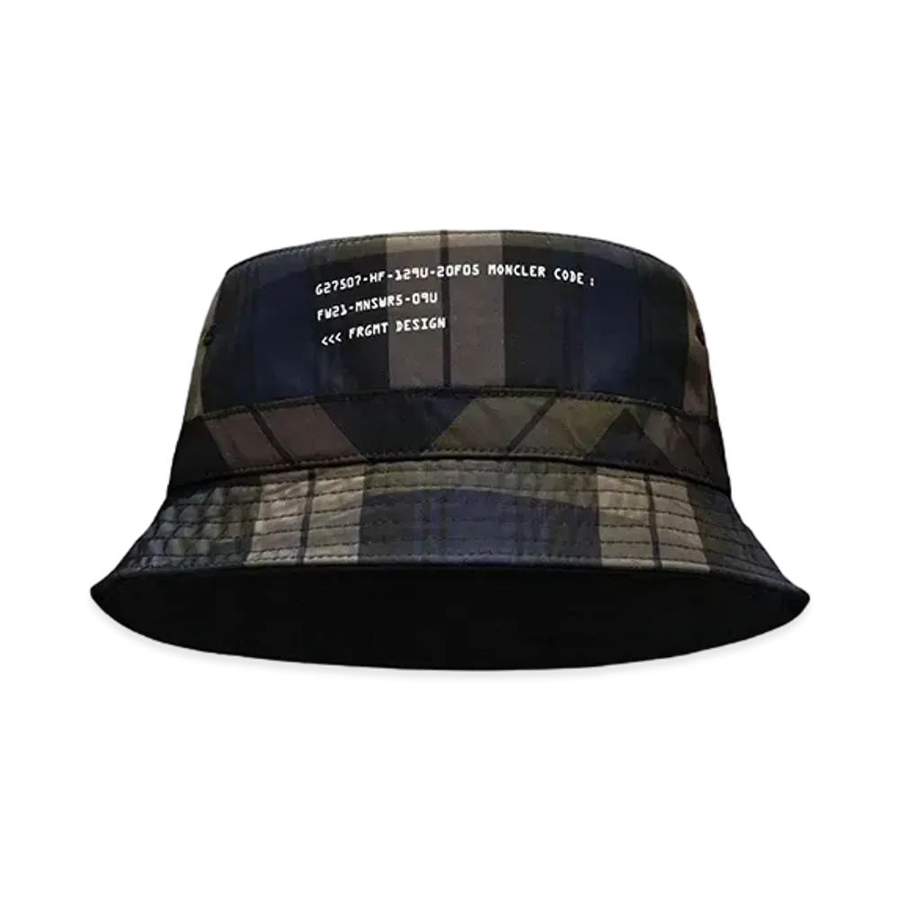 MONCLER fragment Hat "Brown Blue"
