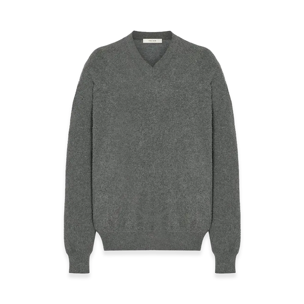 The Row Women's Lomika Cotton Tops "Grey Melange"