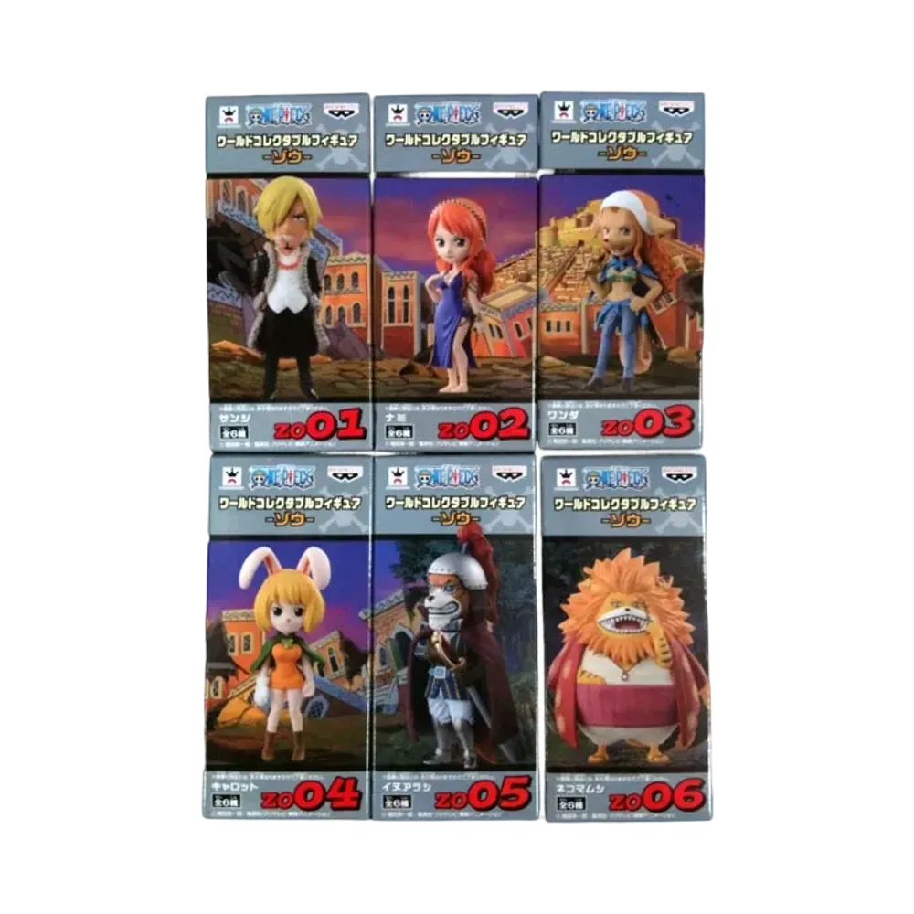 Banpresto One Piece World Collectable Figure -Zou- Complete 6 Piece Set