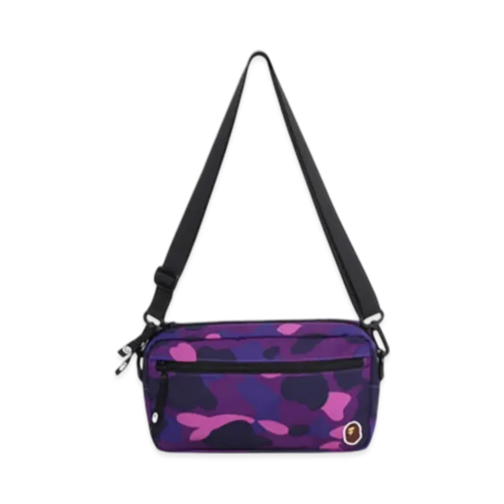 A BATHING APE Color Camo Mini Shoulder Bag "Purple"