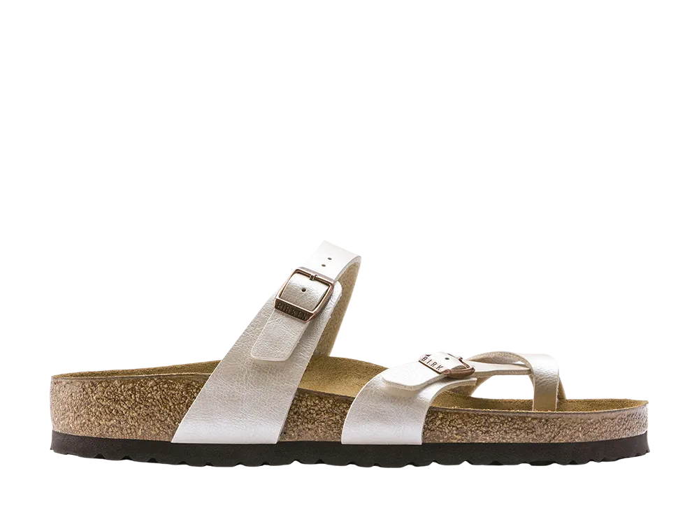 BIRKENSTOCK Women's Mayari Birko-Flor "Graceful Pearl White"