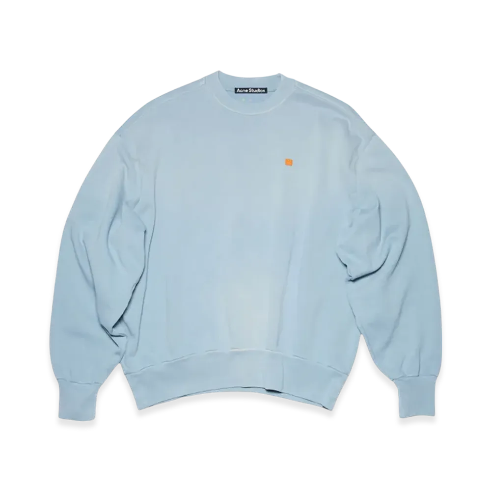 Acne Studios Fiah Crewneck Sweatshirt "Dusty Blue"