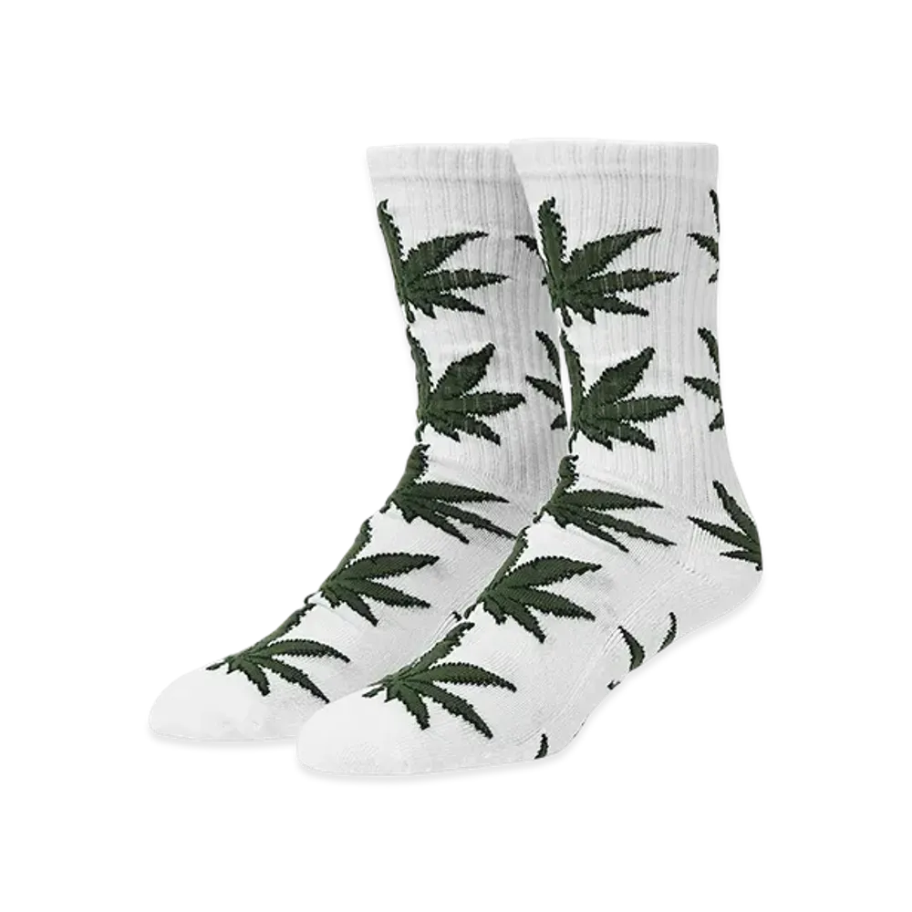 HUF WINTER 25 Plantlife Shadow Socks "White/Green"