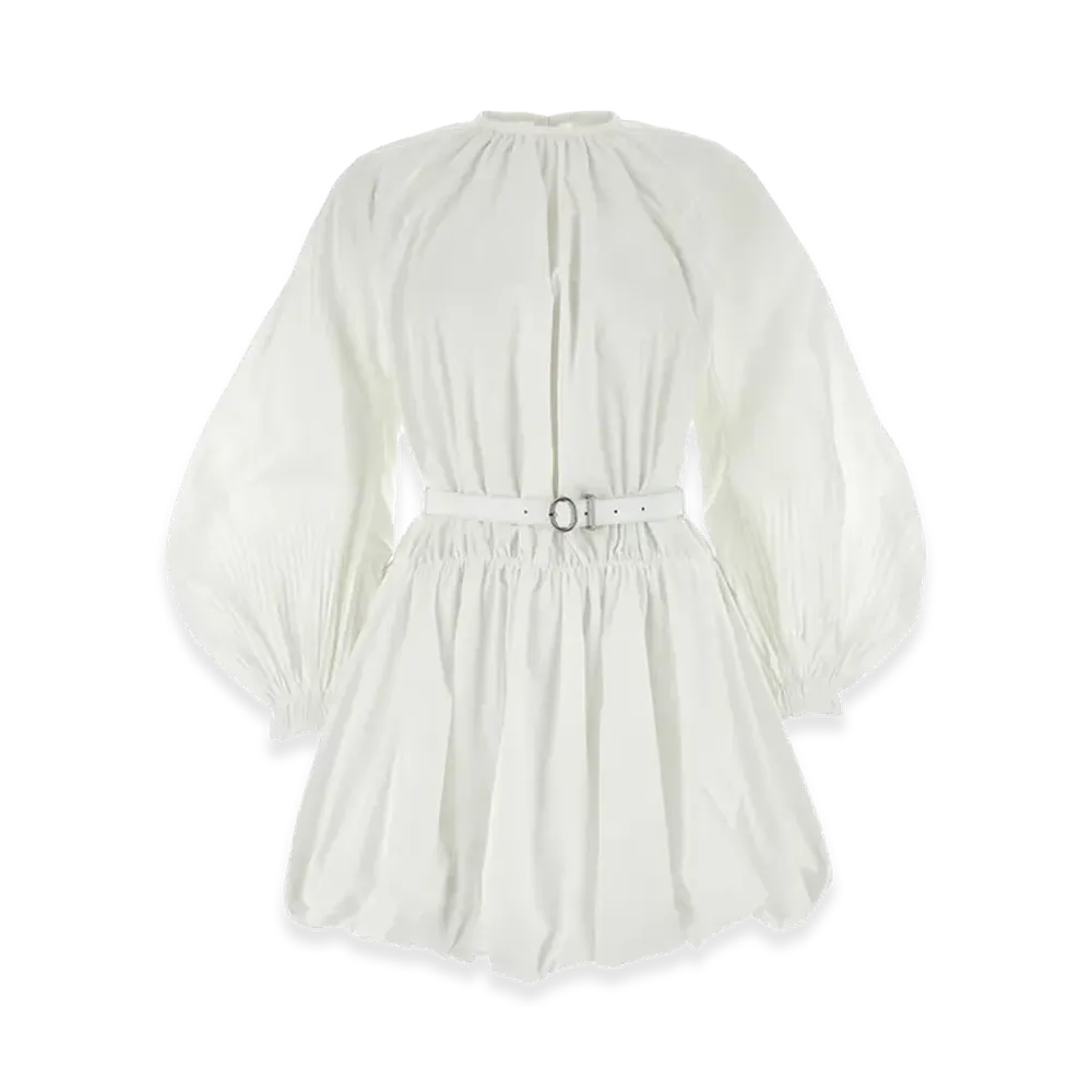 Jil Sander Women's Cotton Mini Dress "White"