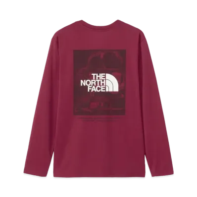 The North Face Long Sleeve Digital Box Logo Tee "Beetroot"
