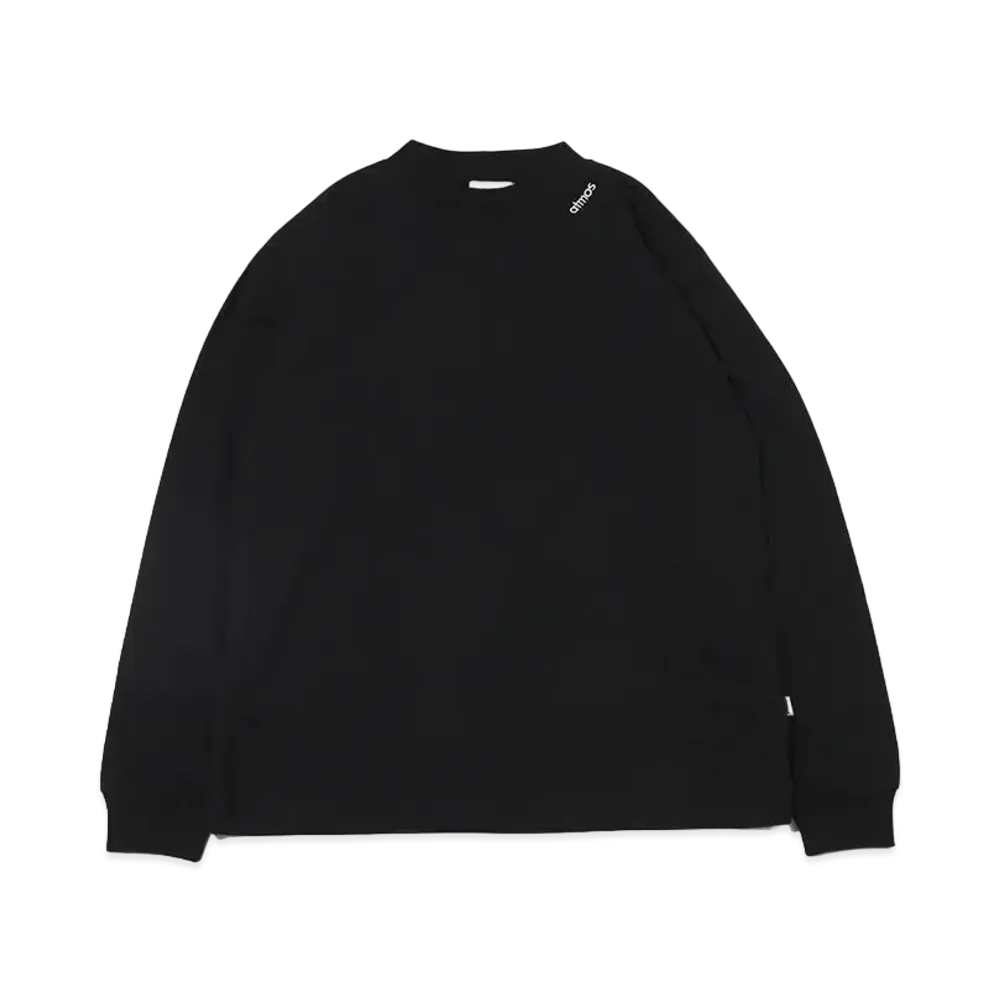 atmos Mock Neck LS T-Shirts "Black"