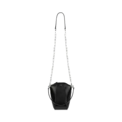 GIVENCHY Mini Antigona Vertical Bag in Box Leather "Black"