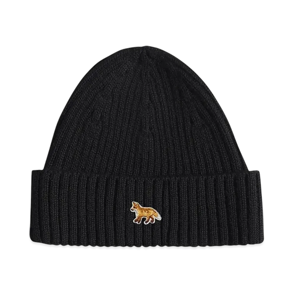 Maison Kitsune Baby Fox Beanie "Black"