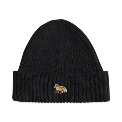 Maison Kitsune Baby Fox Beanie "Black"