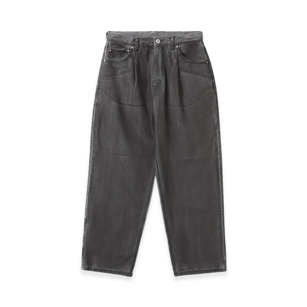 atmos Spray Print Baggy Denim Pants "Black"