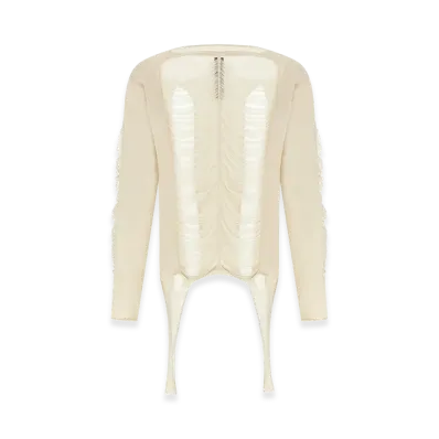 Rick Owens LS Top' Sweater "White"
