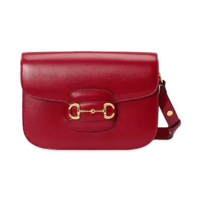 GUCCI Horsebit 1955 Shoulder Bag "Red"