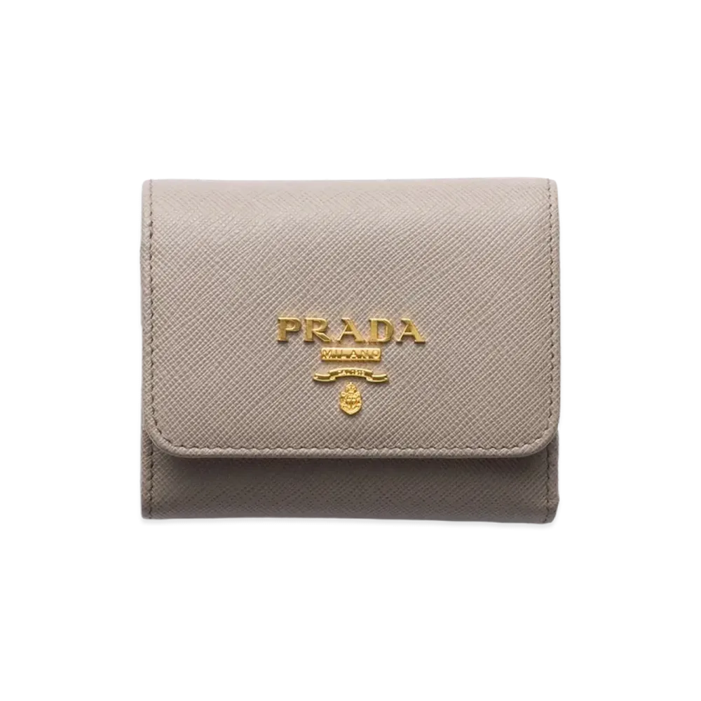 PRADA Saffiano Multicolor Wallet "Clay/Water Lily"