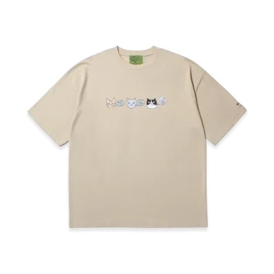 APHRODITEGANG NOKO x BUDSPOOL Namedaruma Cat S/S Tee "Beige"