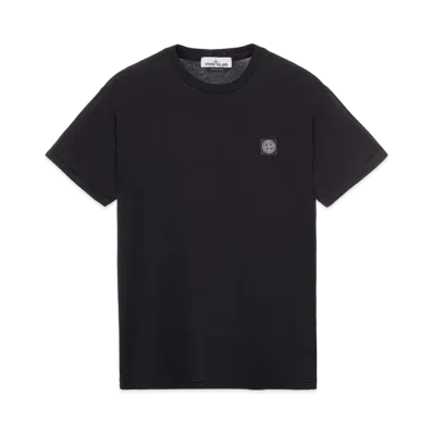 Stone Island 24113 60/2 COTTON JERSEY _SLIM FIT "Black"