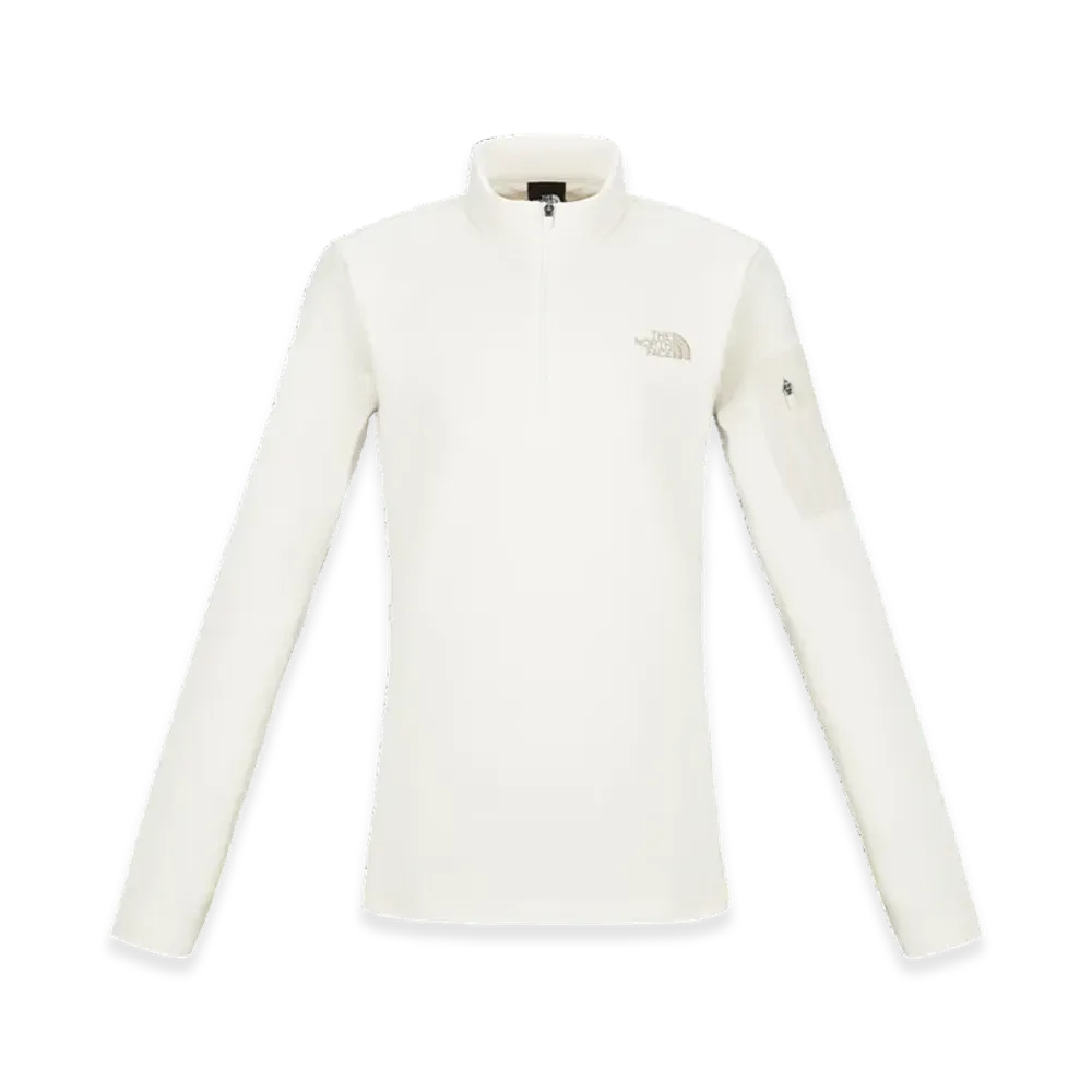 The North Face Basodino L/S Zip T-Shirt "Cream"
