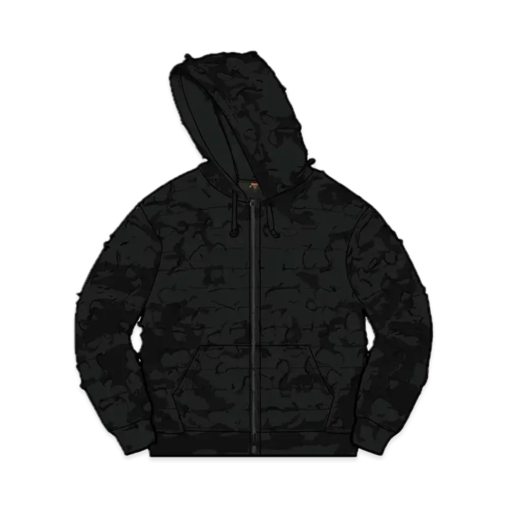 Supreme x Griffin Zip Up Hooded Sweatshirt "Black"