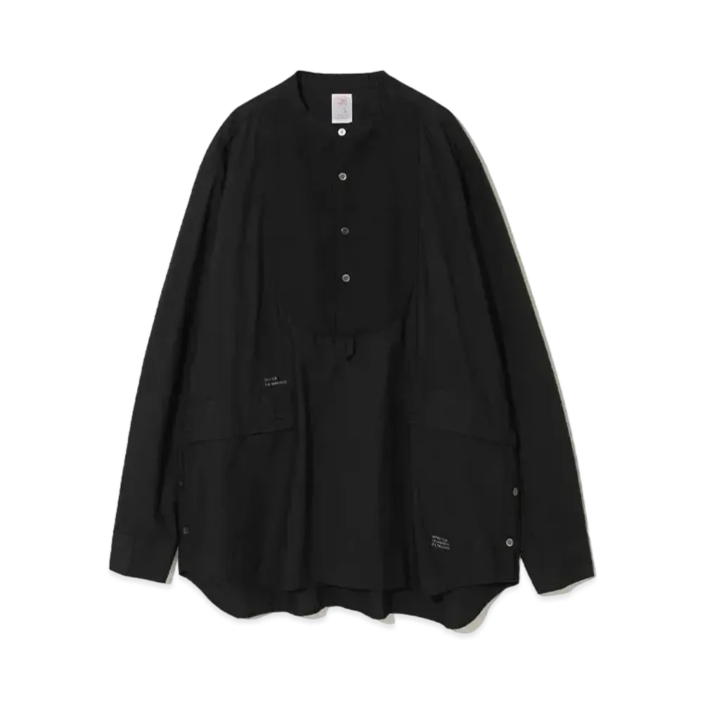 UNDERCOVER 24SS Cotton Typewriter Bottom Shirt "Black"
