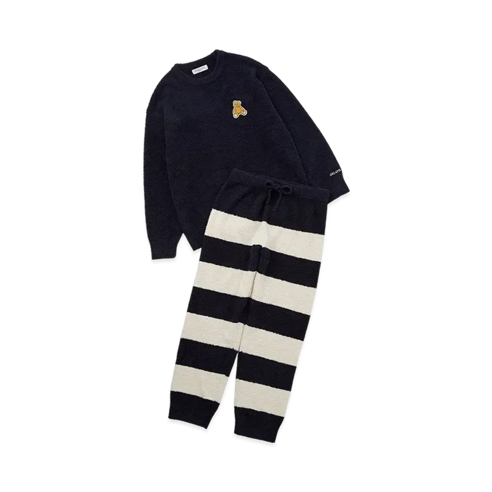 GELATO PIQUE Homme Baby Moco Bear Pullover & Long Pants Set "Navy"