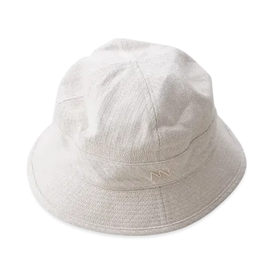 NICENESS Sylvain Herringbone Hunting Hat "Off White"