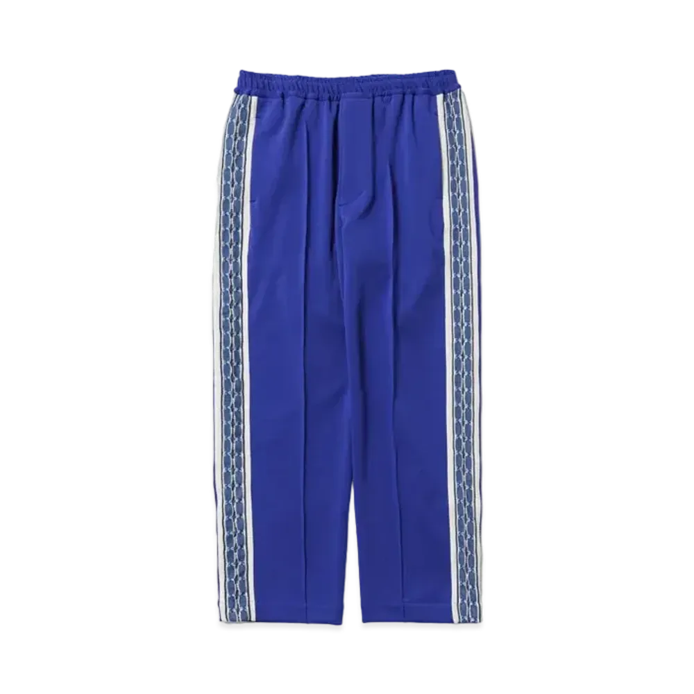 Sasquatchfabrix Lace Tape Track Pants "Blue
"
