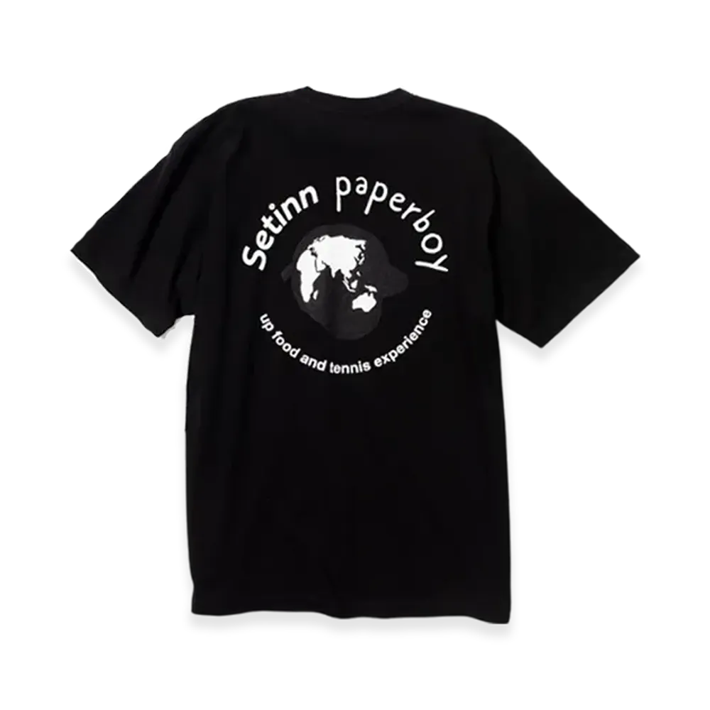 Setinn x paperboy Tee "Black"