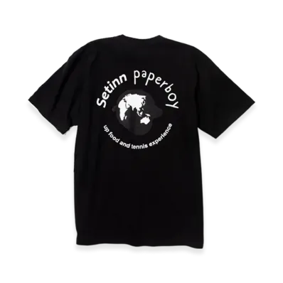 Setinn x paperboy Tee "Black"