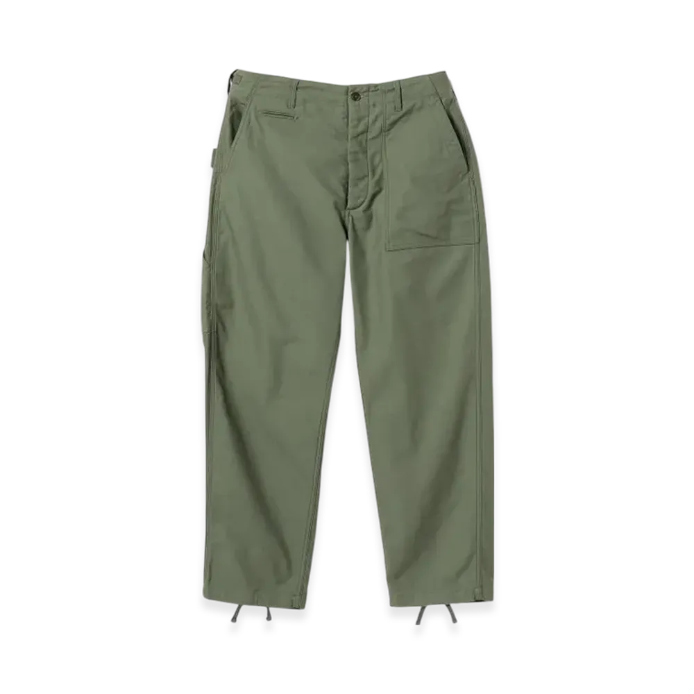 ENGINEERED GARMENTS x BEAMS Exclusive Peg / Glassfield Pants Backsatin "Military"