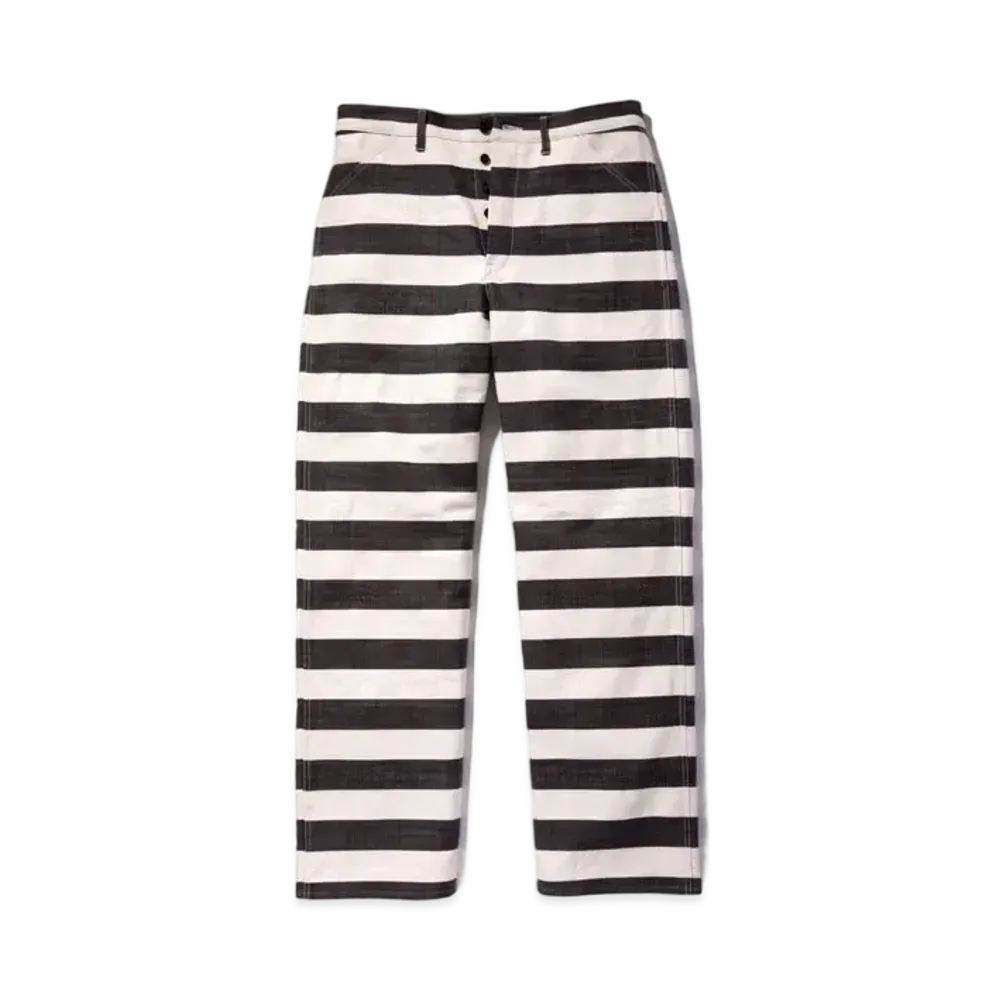 THE REAL McCOY'S Prisoner Trousers "Black White"