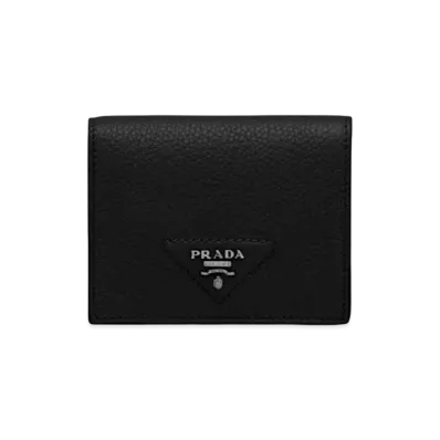 PRADA Small Leather Wallet "Black"