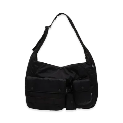COMME des GARCONS HOMME Nylon Twill 3-Pocket Moon Bag "Black"