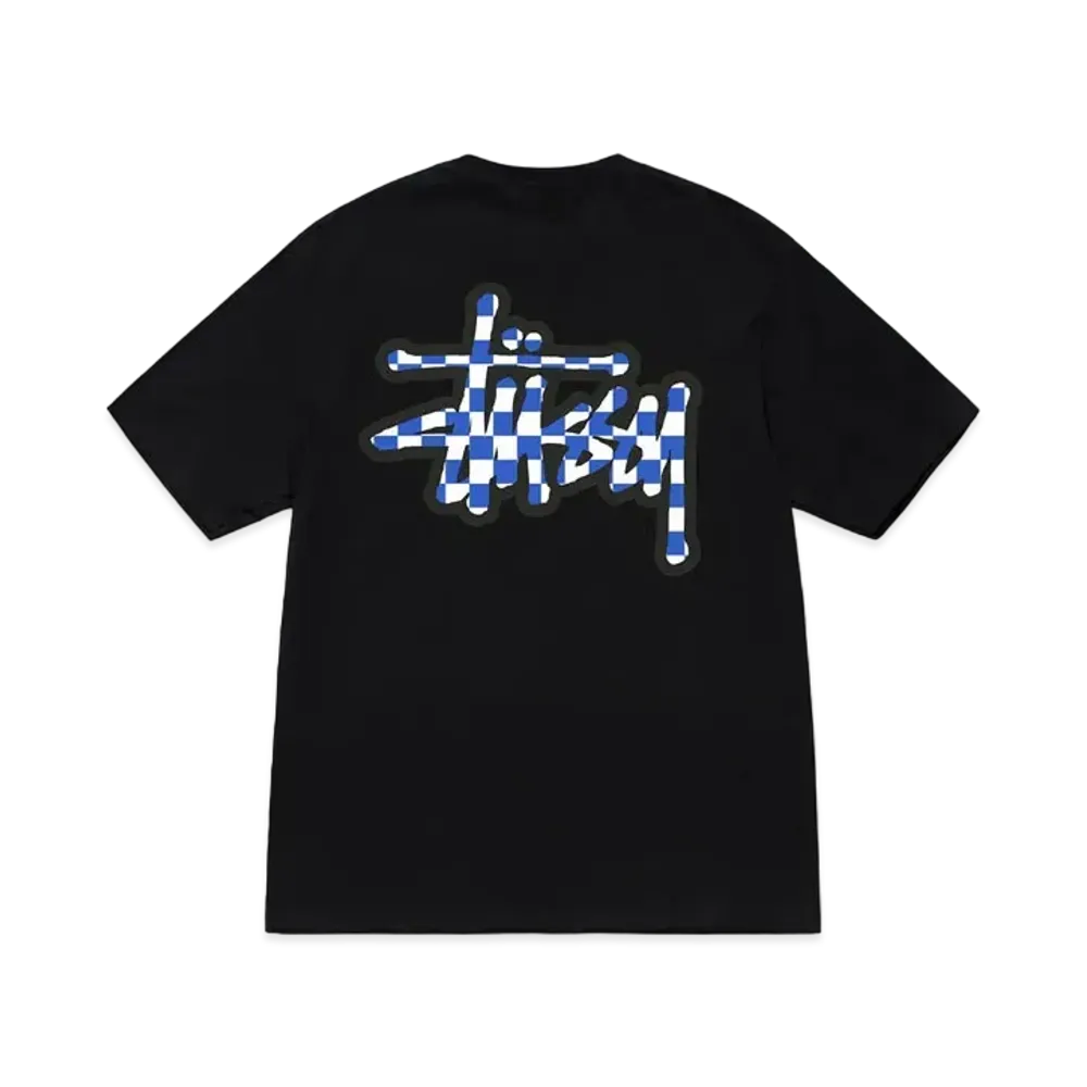 Stussy Checker Stock Tee "Black"
