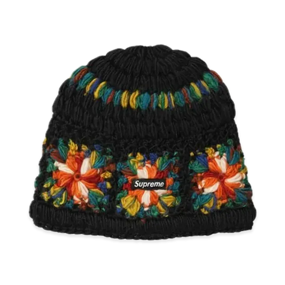 Supreme Crochet Beanie "Black"
