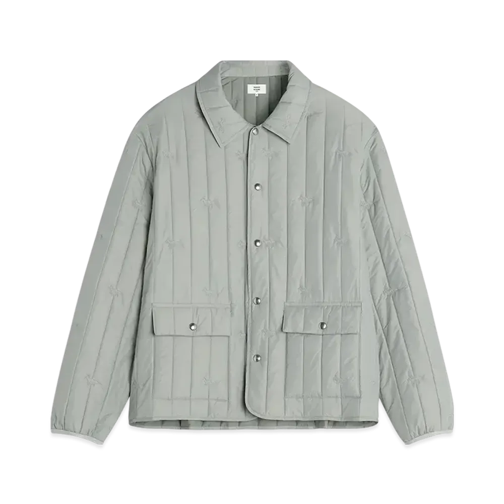 Maison Kitsune Quilting Blouson "Court Green"