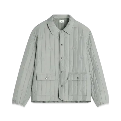Maison Kitsune Quilting Blouson "Court Green"