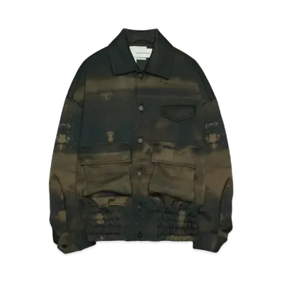 Feng Chen Wang BROWN GRADIENTS PRINTING JACKET "BROWN"