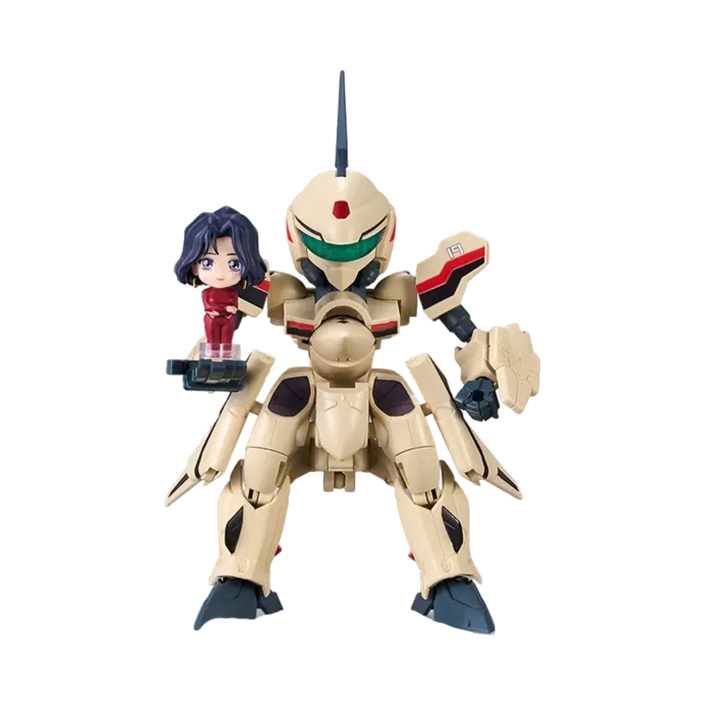 BANDAI "TINY SESSION" -Macross Plus- YF-19(ISAMU ALVA DYSON USE) with MYUNG FANG LONE