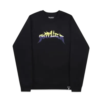 SUPPLIER Graffiti Logo Crewneck "Black"
