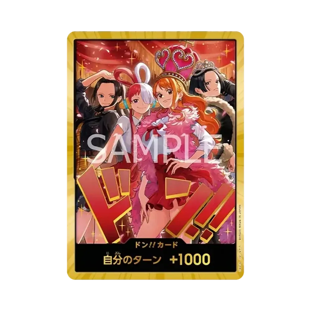 ドン!!カード : ロビン&ウタ&ナミ&ハンコック スーパーパラレル [開封済](エクストラブースター「ワンピース ヒロインズエディション スペシャルセット」)