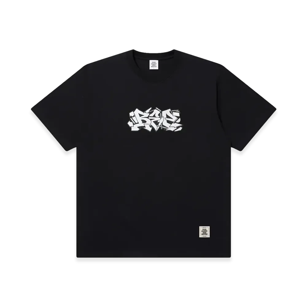 BlackEyePatch Glittered Letters Tee "Black"