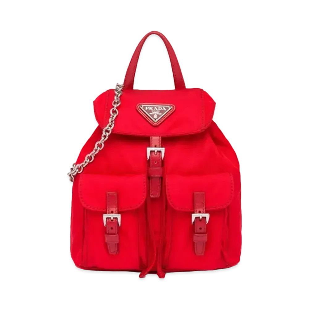 PRADA Nylon Mini Backpack "Red"