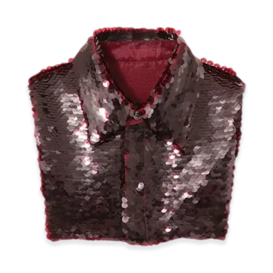 UNDERCOVER Sequin Collar "Bordeaux"