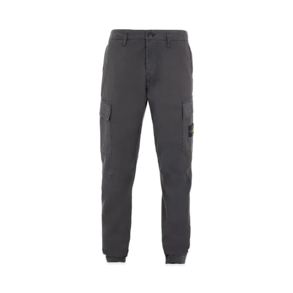 Stone Island 30510 STRETCH COTTON GABARDINE_REGULAR TAPERED FIT "Steel Grey"