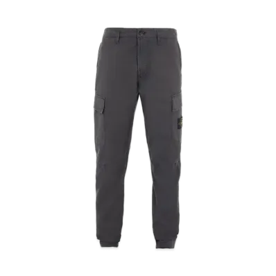 Stone Island 30510 STRETCH COTTON GABARDINE_REGULAR TAPERED FIT "Steel Grey"