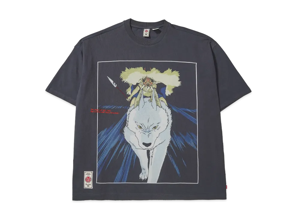 LEVI'S x Princess Mononoke San & Wolf T-Shirt "Black"