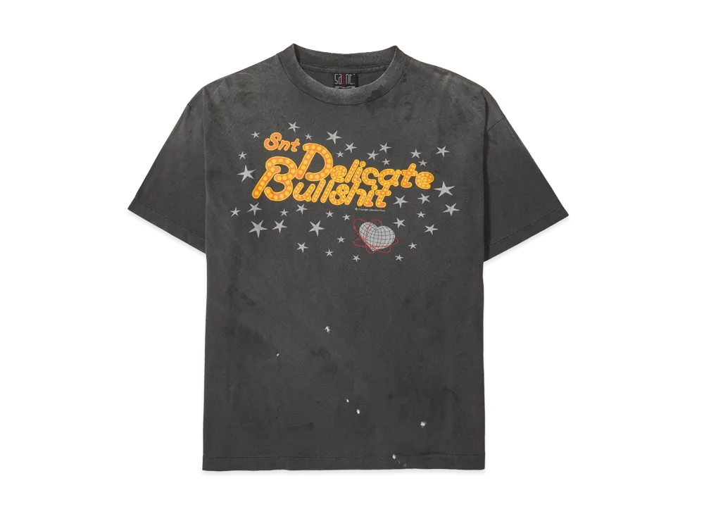 SAINT Mxxxxxx SS Tee_Delicate Bullshit "Black" SM-HR8-0000-003